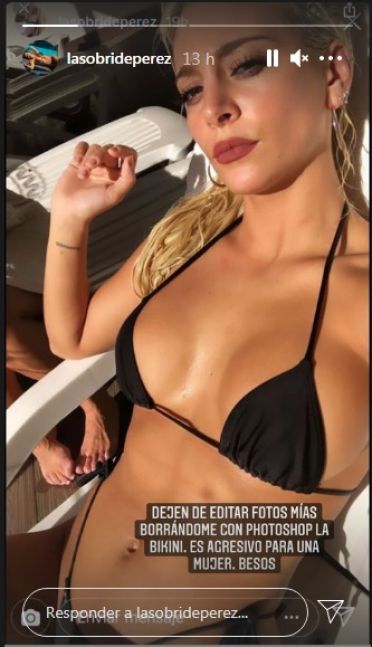 Sol P rez le dej un mensaje a quienes editan sus fotos en bikini